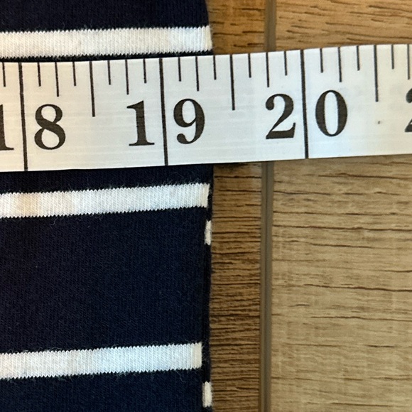 Lulus Navy Blue White Striped  Nautical T-Shirt Dress Size Medium - Picture 5 of 6